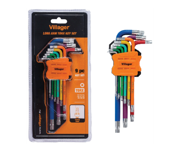 VILLAGER Zestaw torx, 9 elem. 059882 - 1604137 - zdjęcie